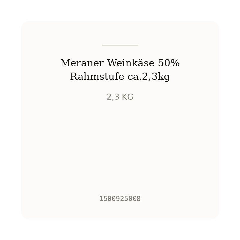 Meraner Weinkäse 50% Rahmstufe ca.2,3kg
