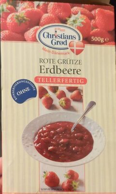 Christians Grod Dänische Rote Grütze Erdbeere 500g