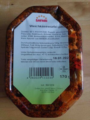 Safari Pikante Weißkäsewürfel 170g