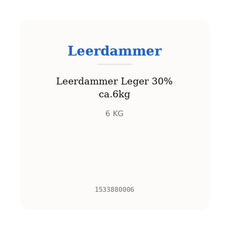 Leerdammer Leger 30% ca.6kg