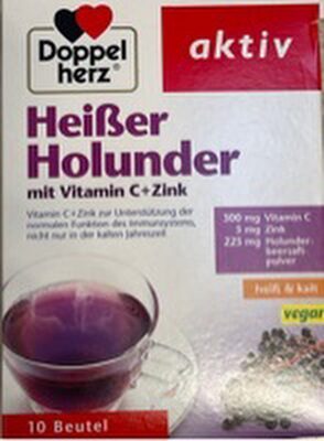 Doppelherz Heißer Holunder mit Vitamin C+Zink 10Portionen 150g