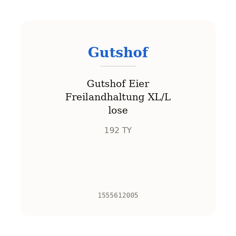 Gutshof Eier Freilandhaltung XL/L lose