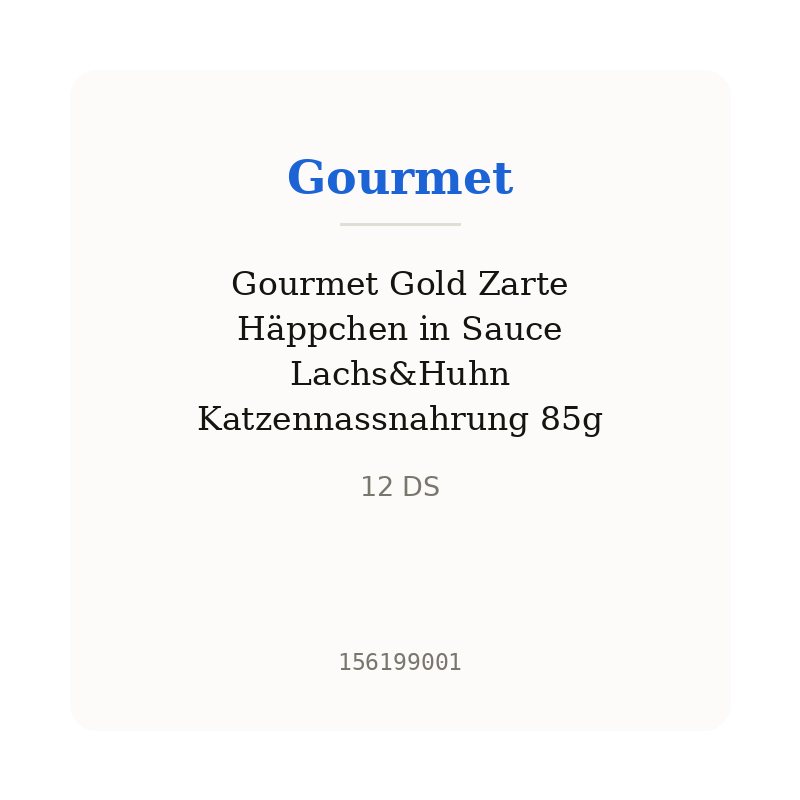 Gourmet Gold Zarte Häppchen in Sauce Lachs&Huhn Katzennassnahrung 85g