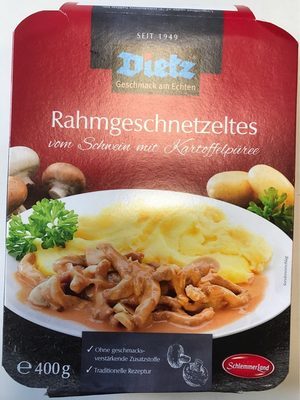 Schlemmerland Rahmgeschnetzeltes Züricher Art mit Gemüsepüree 400g