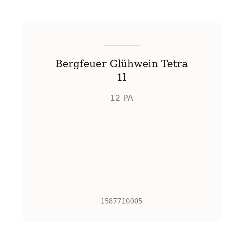 Bergfeuer Glühwein Tetra 1l