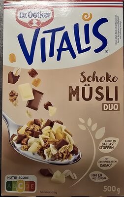 Dr.Oetker Vitalis Schoko Duo Müsli 500g