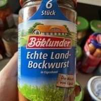 Böklunder Echte Land-Bockwurst in Eigenhaut 6ST 345g