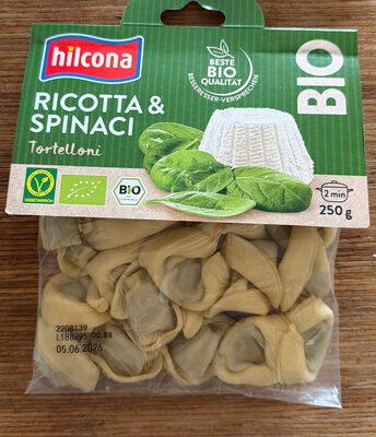 Bio Hilcona Tortelloni Ricotta Spinaci 250g