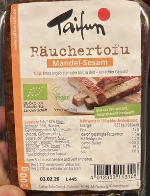 Bio Taifun Räuchertofu Mandel-Sesam 200g