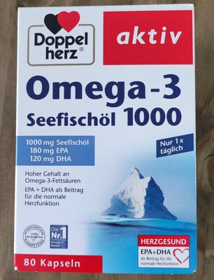 Doppelherz Omega-3 Seefischöl 1000mg 80Kapseln 113,2g