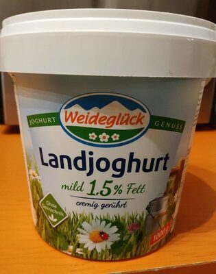 Weideglück Landjoghurt mild 1,5% 1kg