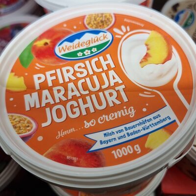 Weideglück Fruchtjoghurt Pfirsich-Maracuja 3,5% 1kg
