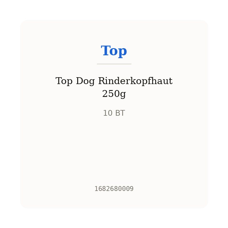 Top Dog Rinderkopfhaut 250g
