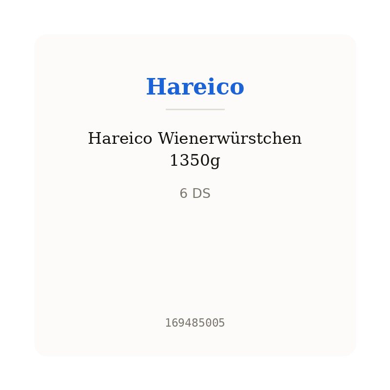 Hareico Wienerwürstchen 1350g