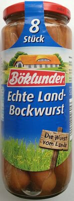 Böklunder Echte Land-Bockwurst 8ST 540g