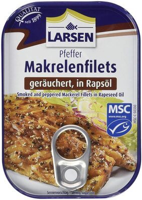 Larsen Pfeffermakrelenfilet in Pflanzenöl 110g