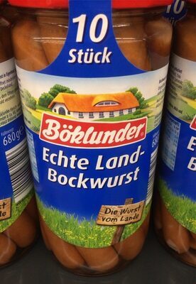 Böklunder Echte Land-Bockwurst in Eigenhaut 10ST 680g