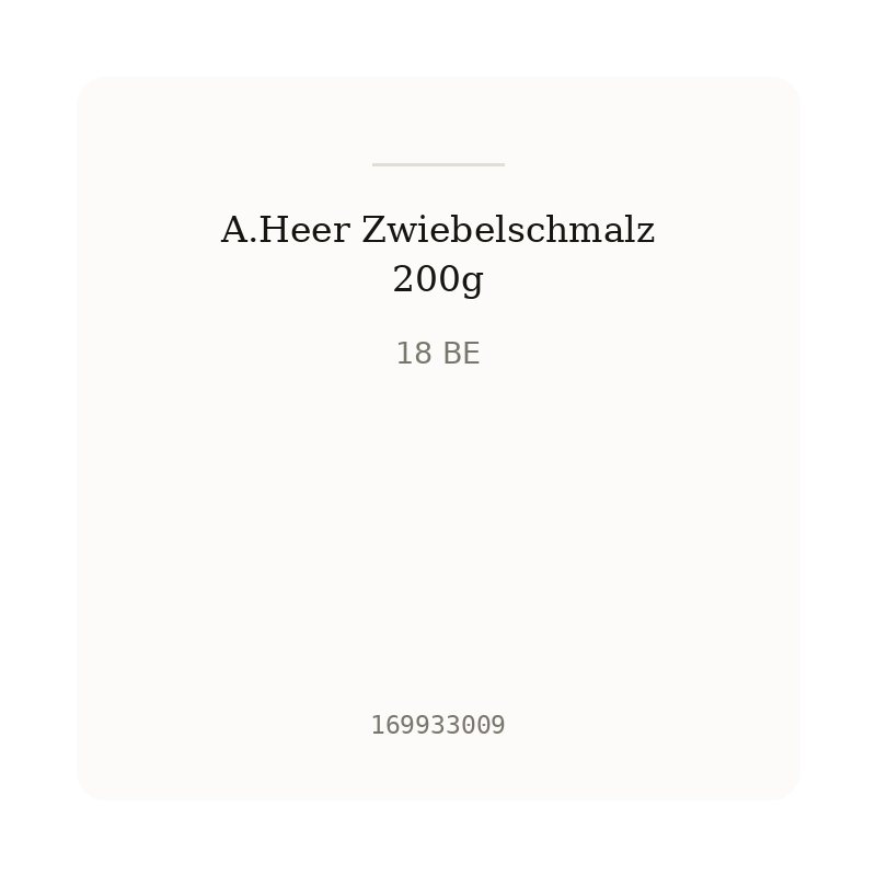 A.Heer Zwiebelschmalz 200g