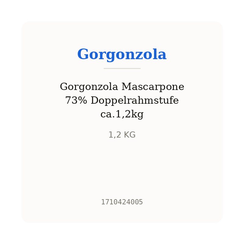 Gorgonzola Mascarpone 73% Doppelrahmstufe ca.1,2kg