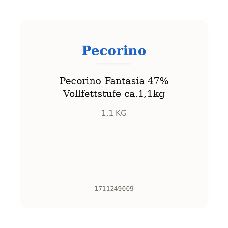Pecorino Fantasia 47% Vollfettstufe ca.1,1kg