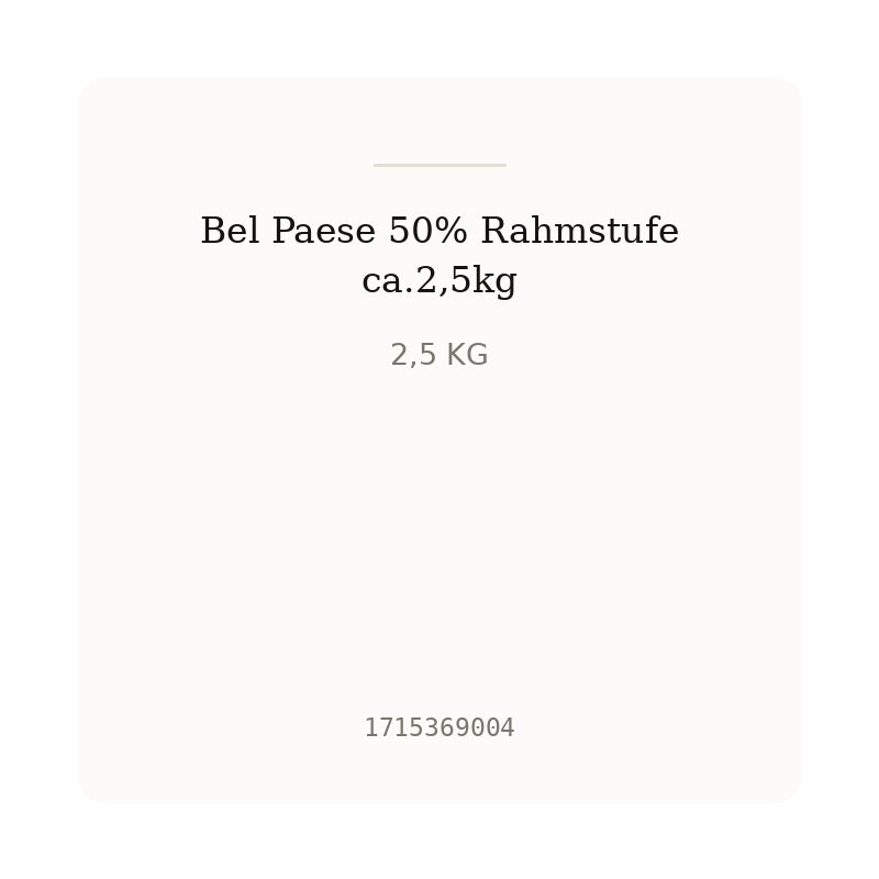 Bel Paese 50% Rahmstufe ca.2,5kg