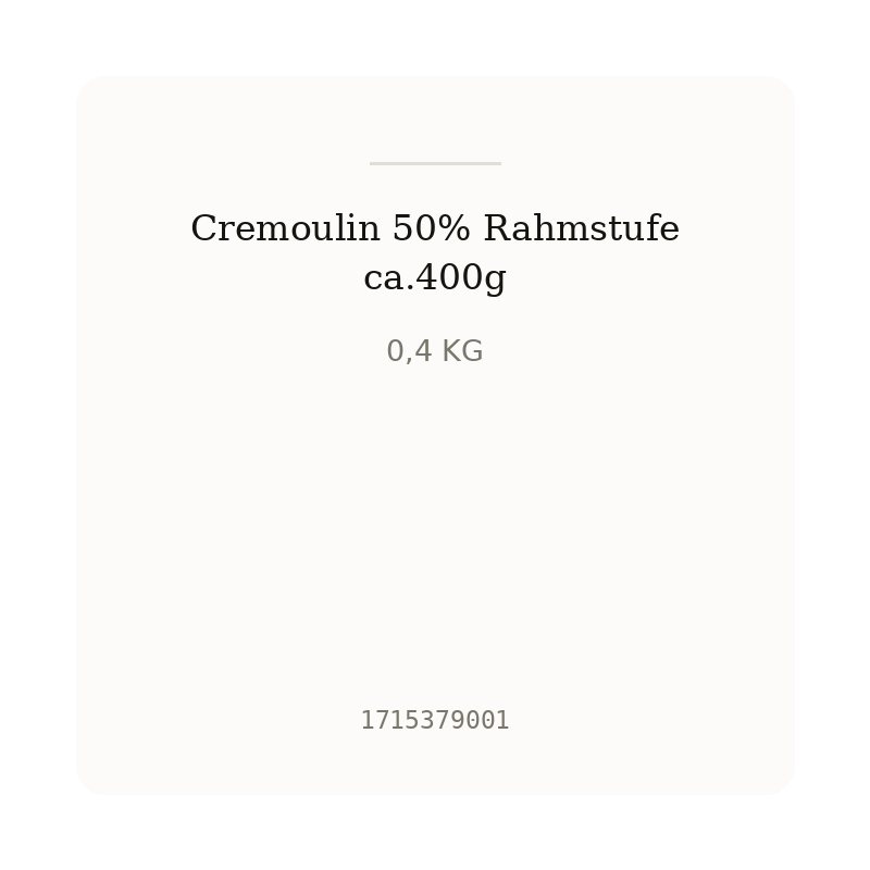 Cremoulin 50% Rahmstufe ca.400g