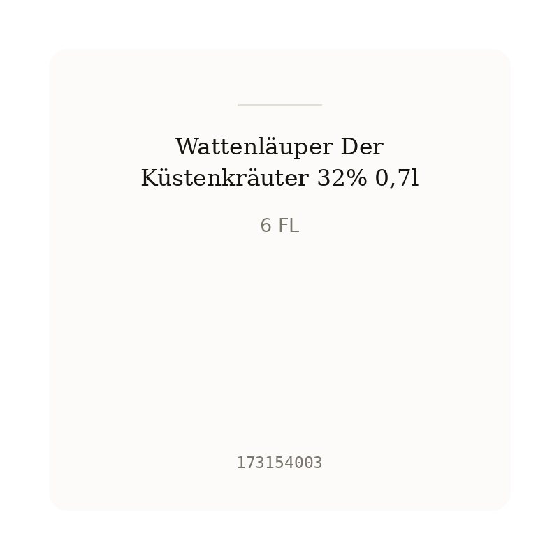 Wattenläuper Der Küstenkräuter 32% 0,7l