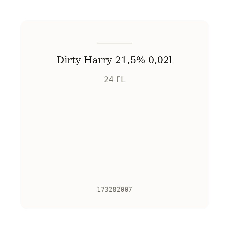 Dirty Harry 21,5% 0,02l