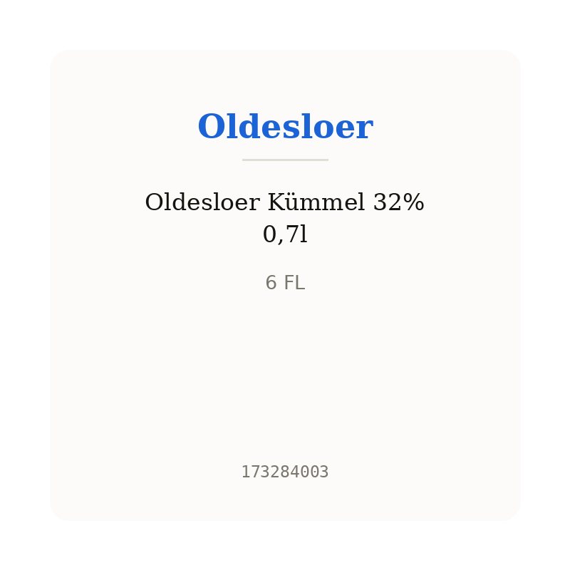 Oldesloer Kümmel 32% 0,7l