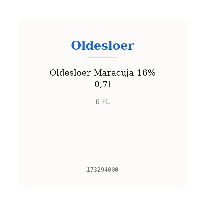 Oldesloer Maracuja 16% 0,7l