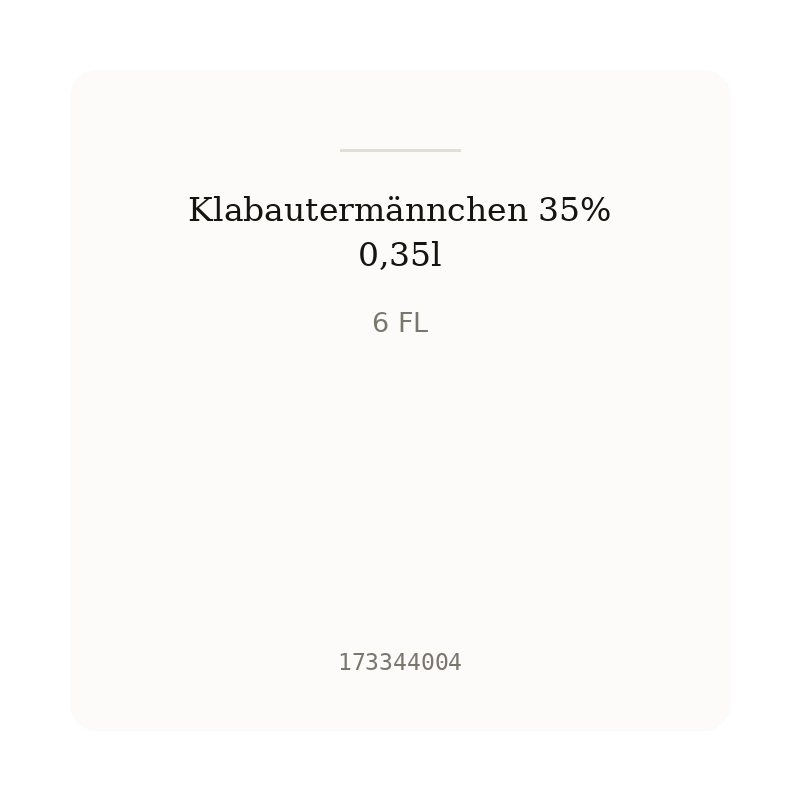 Klabautermännchen 35% 0,35l