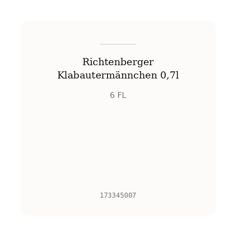 Richtenberger Klabautermännchen 0,7l