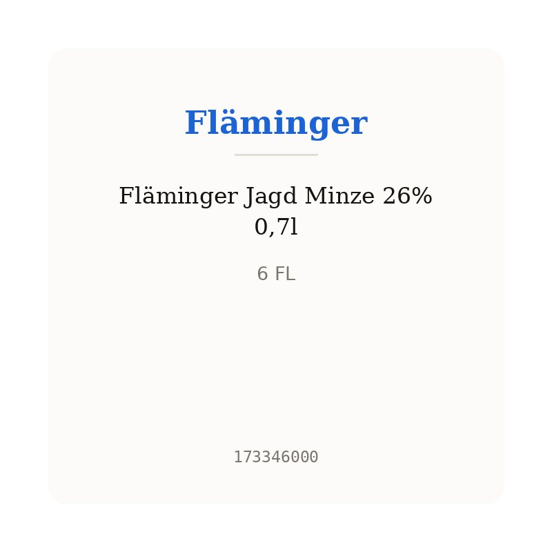 Fläminger Jagd Minze 26% 0,7l