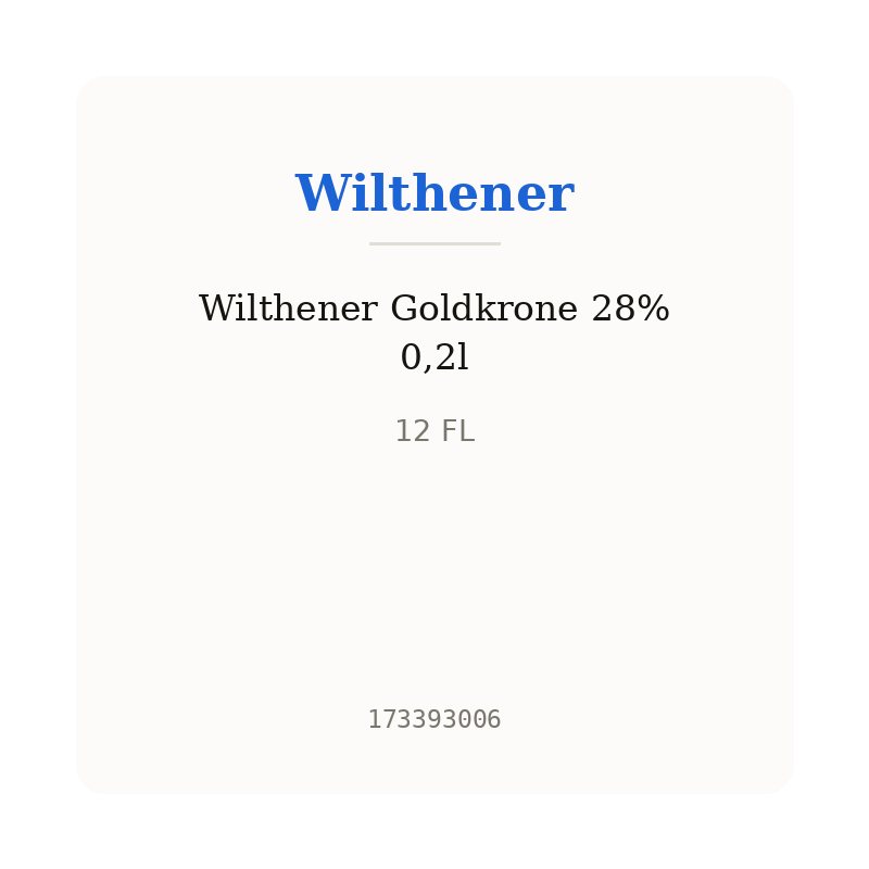 Wilthener Goldkrone 28% 0,2l