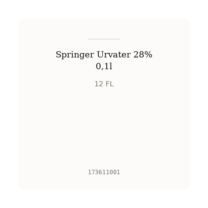 Springer Urvater 28% 0,1l