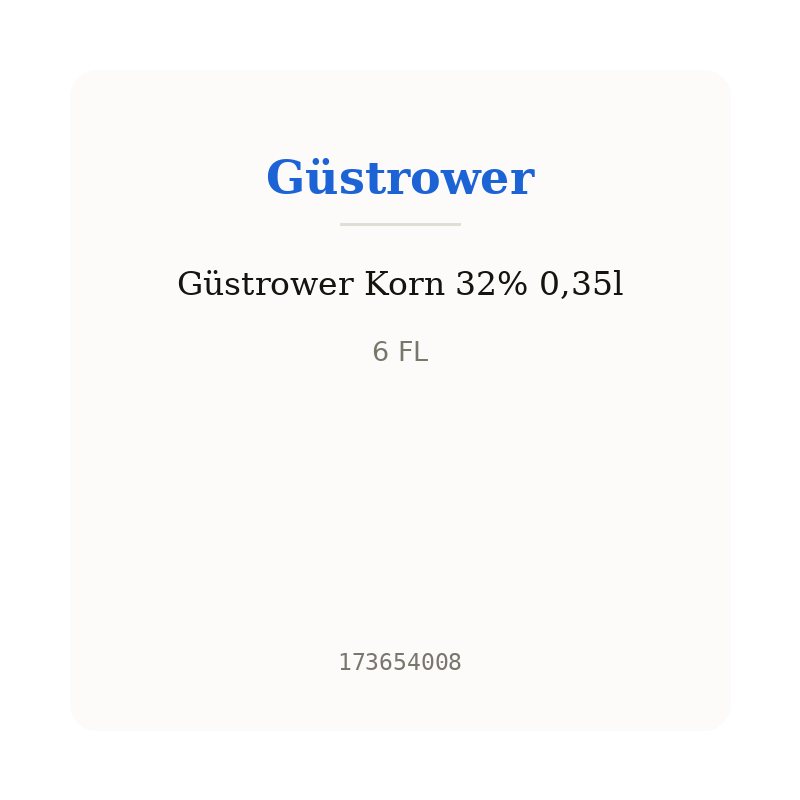 Güstrower Korn 32% 0,35l