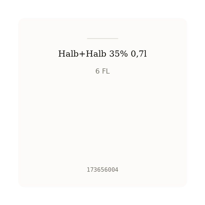 Halb+Halb 35% 0,7l