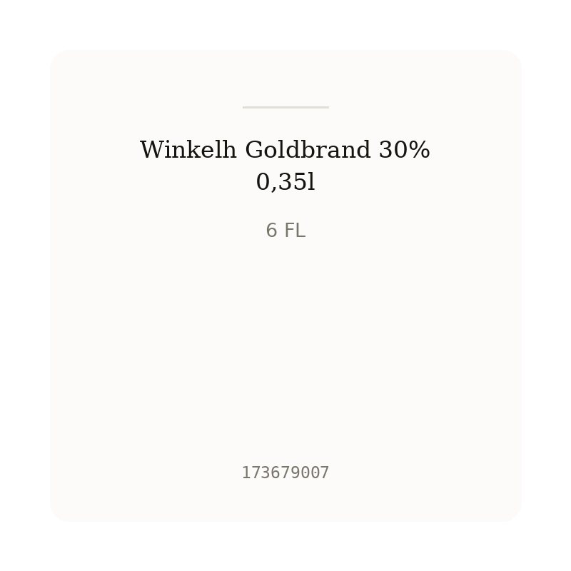 Winkelh Goldbrand 30% 0,35l