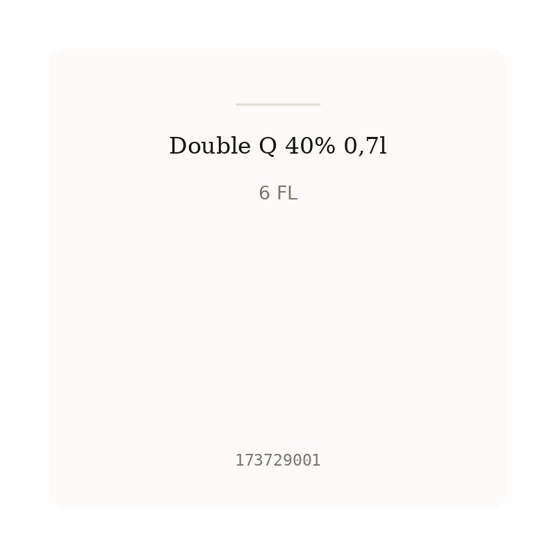 Double Q 40% 0,7l