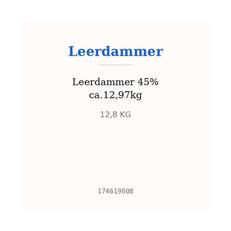 Leerdammer 45% ca.12,97kg