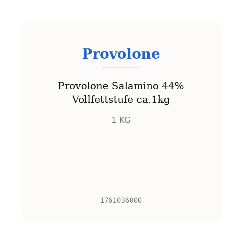 Provolone Salamino 44% Vollfettstufe ca.1kg