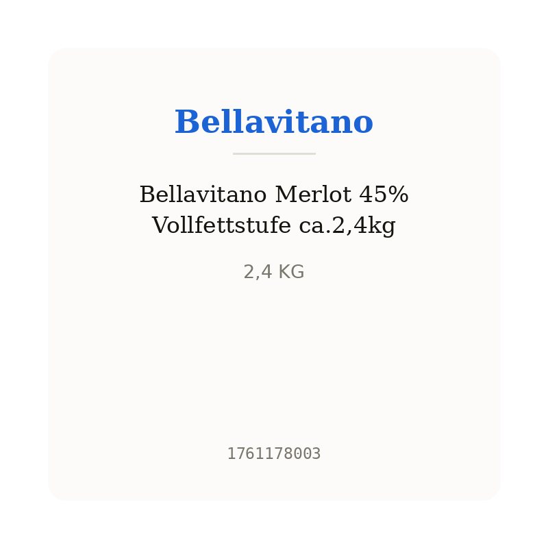 Bellavitano Merlot 45% Vollfettstufe ca.2,4kg
