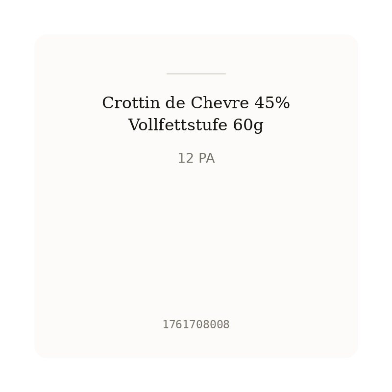 Crottin de Chevre 45% Vollfettstufe 60g