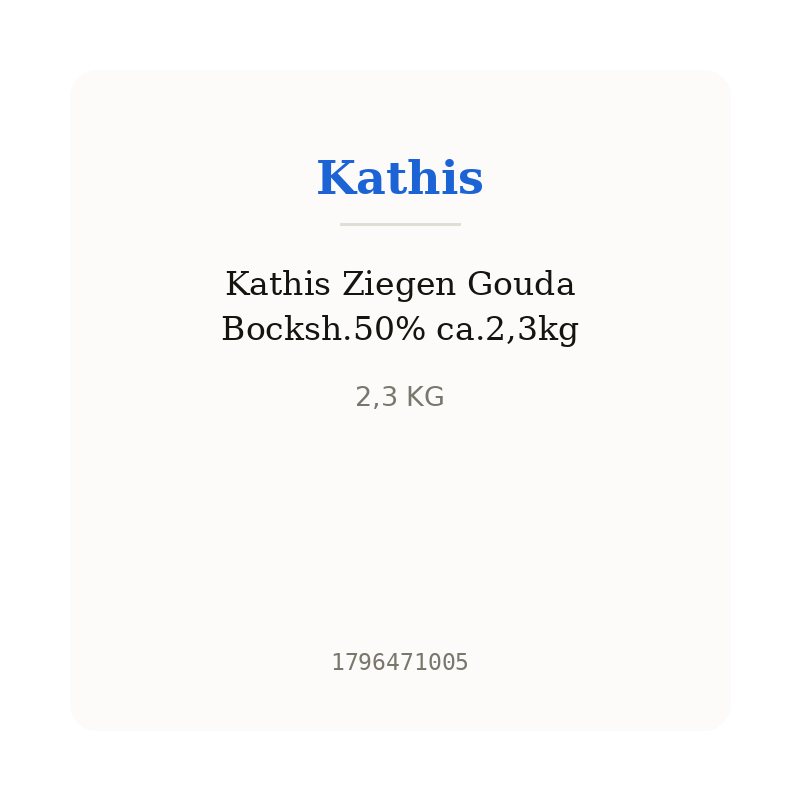 Kathis Ziegen Gouda Bocksh.50% ca.2,3kg