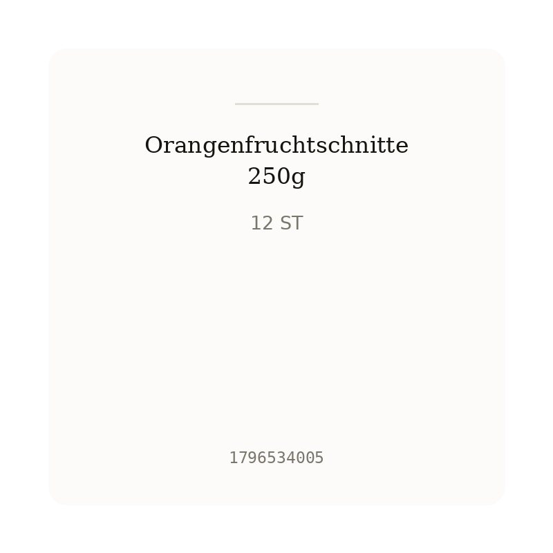 Orangenfruchtschnitte 250g