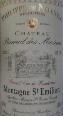 Philippe de Noange Montagne St.Emilion rot Frankreich A.C.trocken 0,75l