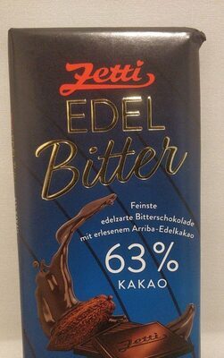 Zetti Edel Bitter 63% Cacao 100g