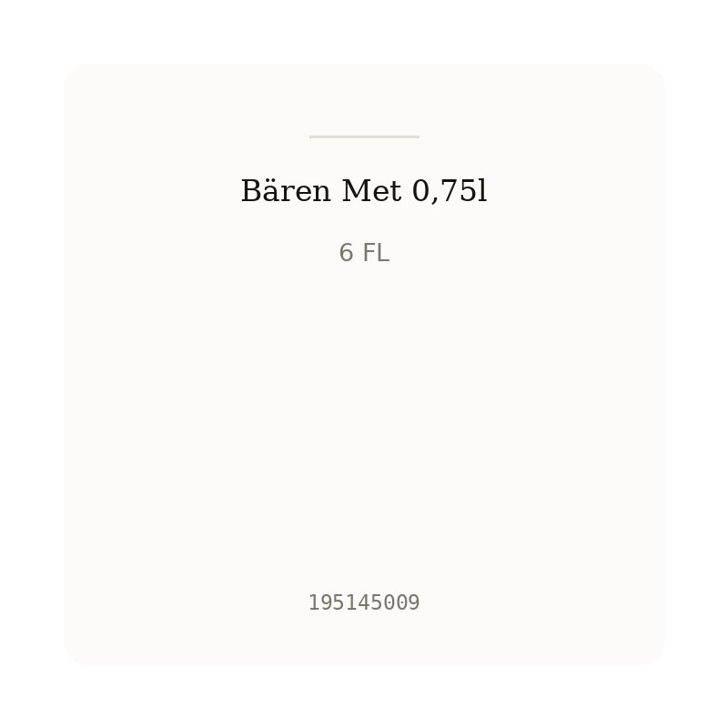 Bären Met 0,75l