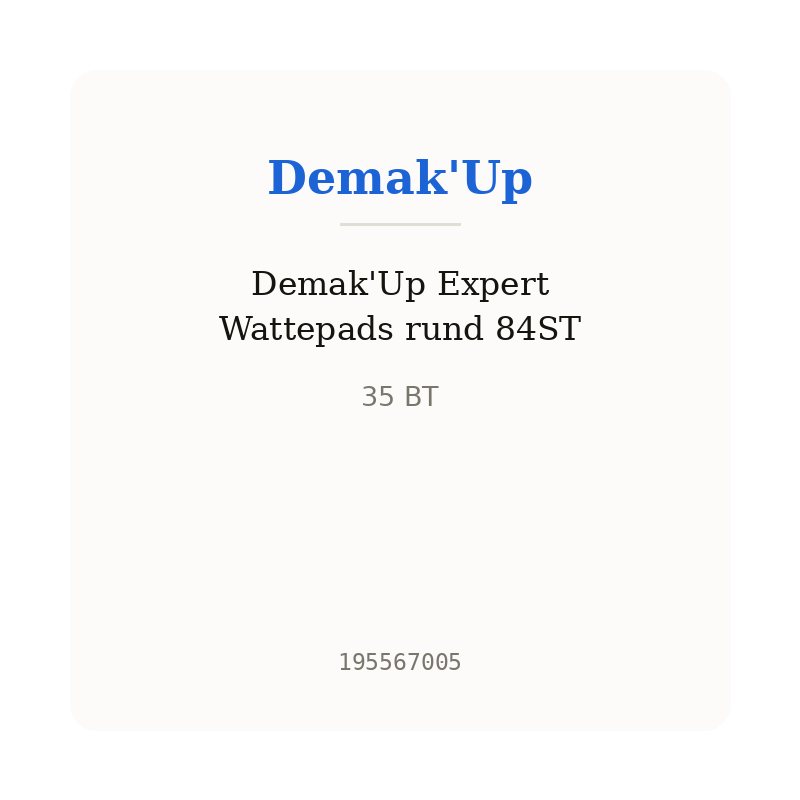 Demak'Up Expert Wattepads rund 84ST