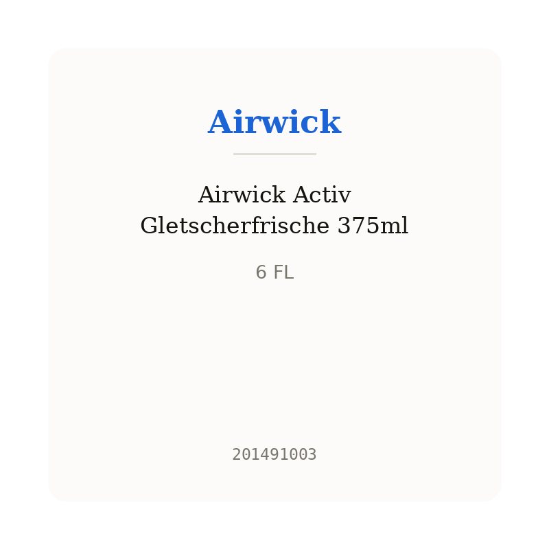 Airwick Activ Gletscherfrische 375ml